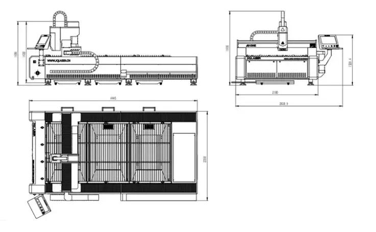 1000W 금속 시트 Cnc 파이버 레이저 절단기