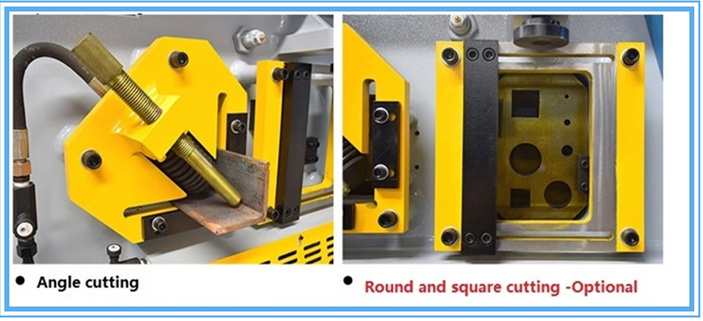 60t Q35-16 유압 Ironworker 전단 펀칭 벤딩 및 노칭 머신