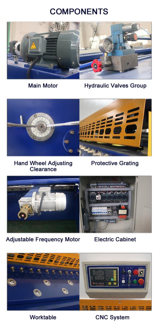 Cnc Nc Hydraulic Press Metal Guillotine Shear Machine For Carbon Stainless Steel Sheet 탄소 스테인리스 장을 위한 Cnc Nc 수압기 금속 단두대 가위 기계