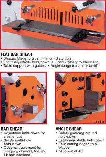 Q35y Series Multifunctional Hydraulic Iron Worker Combined Shearing And Punching Machine Q35y 시리즈 다기능 유압 철 작업자 결합 깎기 및 펀칭기